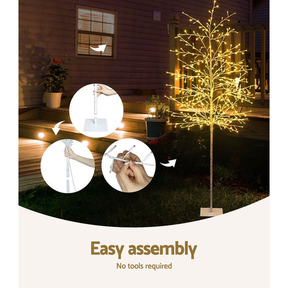 2.1M Christmas Tree 480 LED Solar Jingle Jollys - RnR Galore