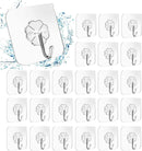24 Packs Heavy Duty Adhesive Hooks Kitchen Wall Hooks - RnR Galore