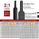 2m Polyolefin Shrink Tube 5/16" (8mm) 2:1 Ratio Heat Shrink Tubing Sleeving Wrap Shrinking - RnR Galore
