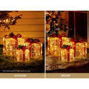 3 PCS Christmas Lights Gift Box Set Set 48 LED Decorations Jingle Jollys - RnR Galore