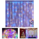 300 LEDs Window Curtain Fairy Lights 8 Modes and Remote Control for Bedroom (Multicolor, 300 x 300cm) - RnR Galore