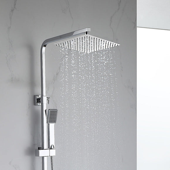 300mm Shower Head Square 304SS Polished Chrome Finish - RnR Galore
