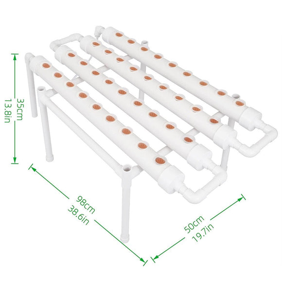 36 Sites Hydroponic Grow Tool Kits Vegetable Garden System 220V Water Pump - RnR Galore