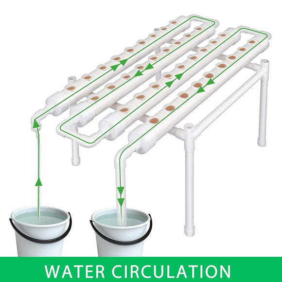 36 Sites Hydroponic Grow Tool Kits Vegetable Garden System 220V Water Pump - RnR Galore