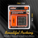 36Pc 6mm Number & Capital Letter Stamp Set Punches Metal Plastic Wood Leather - RnR Galore