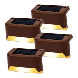 4 Pack SolarPower Deck Lights Outdoor Step Lights Waterproof LED lights - RnR Galore