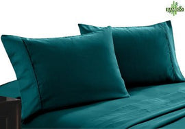 400 thread count bamboo cotton twin pack pillowcase teal - RnR Galore