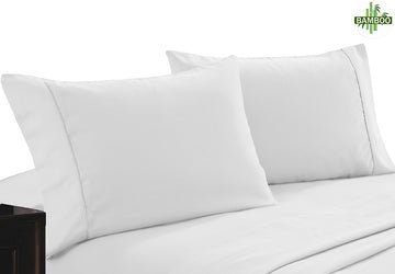 400 thread count bamboo cotton twin pack pillowcase white - RnR Galore