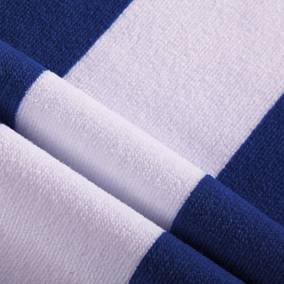 400GSM Cabana Stripe Cotton Polyester Beach Towel Red - RnR Galore