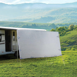 4.9m Caravan Privacy Screen Side Sunscreen Sun Shade for 17' Roll Out Awning - RnR Galore