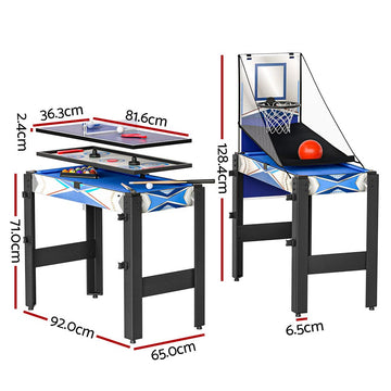5 - In - 1 Game Table Pool Table Tennis Air Hockey Basketball Arcade Gift - RnR Galore