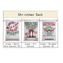 50x70cm Canvas Hessian Christmas Santa Sack Xmas Stocking Reindeer Kids Gift Bag, Merry Christmas Bells - RnR Galore