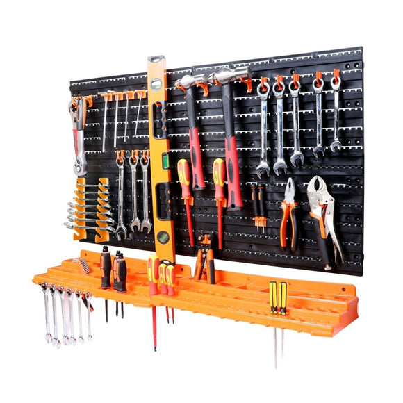 52Pc Wall Mounted Tool Storage Rack Wrench Spanner Holder Screwdriver Pliers New - RnR Galore