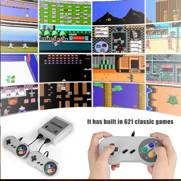 621 - IN - 1 Retro Classic Mini Handheld Game Console TV HDMI 2 Controller Gamepad - RnR Galore