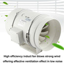 8" Inch Silent Extractor Fan Duct Hydroponic Inline Exhaust Vent Industrial - RnR Galore