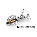 8 Pack 304 Stainless Steel Cabinet Hinges 100 Degree Soft Closing half Overlay Door Hinge Nickel Plated Finish - RnR Galore