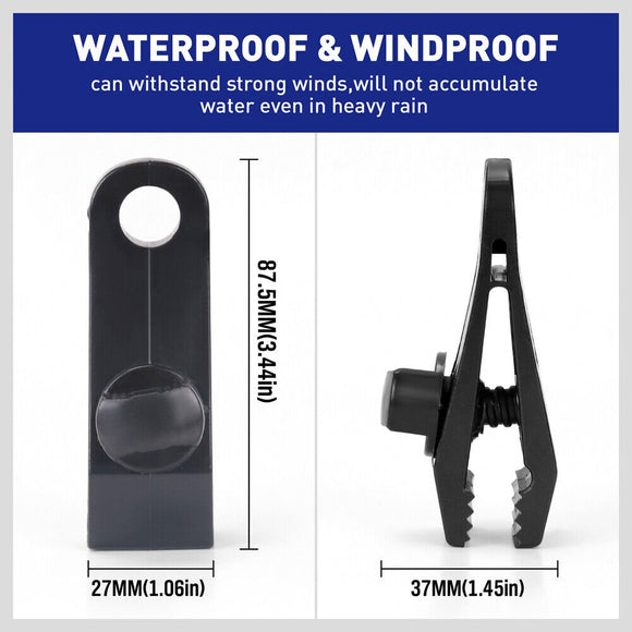 8Pc Awning Tarp Clamp Set Clips Hangers Survival Tent Emergency Grommet - RnR Galore