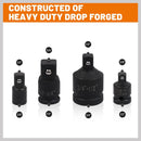 8Pc Impact Socket Reducer Set Heavy Duty Adaptor For Ratchet Wrench With Case - RnR Galore