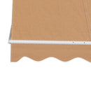 Instahut Window Fixed Pivot Arm Awning Outdoor Retractable Canopy 2.1X2.1M Beige-4