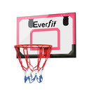 Everfit 23" Mini Basketball Hoop Backboard Door Wall Mounted Sports Kids Red-1