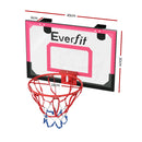 Everfit 23" Mini Basketball Hoop Backboard Door Wall Mounted Sports Kids Red-2