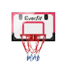 Everfit 23" Mini Basketball Hoop Backboard Door Wall Mounted Sports Kids Red-3