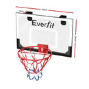 Everfit 23" Mini Basketball Hoop Backboard Door Wall Mounted Sports Kids Black-2