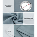 Artiss 2X 132x274cm Blockout Sheer Curtains Light Grey-6