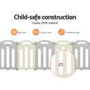 Keezi Baby Playpen 16 Panels Foldable Toddler Fence Safety Play Activity Centre-6