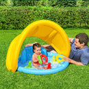 Bestway Kids Pool 115x89x76cm Inflatable Play Swimming Pools w/ Canopy 31L-7