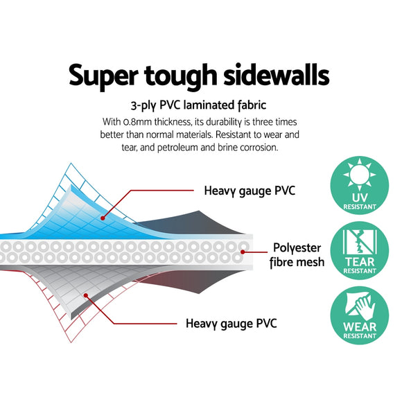 Bestway Swimming Pool 404x201x100cm Steel Frame Above Ground Pools Filter Pump Ladder 6478L