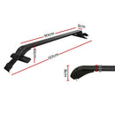 Universal Car Roof Rack Cross Bars 90cm Aluminium Adjustable Lockable 45kg Clamps-2