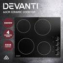 Devanti Electric Ceramic Cooktop 60cm-4