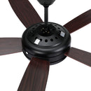 Devanti 52'' Ceiling Fan AC Motor 5 Blades w/Light - Dark Wood-3