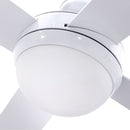 Devanti 52'' Ceiling Fan AC Motor w/Light w/Remote - White-3