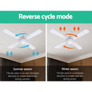 Devanti 52'' Ceiling Fan AC Motor w/Light w/Remote - White-4