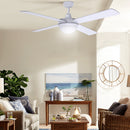 Devanti 52'' Ceiling Fan AC Motor w/Light w/Remote - White-8
