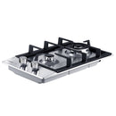 Devanti Gas Cooktop 30cm 2 Burner Silvir-3