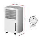 Devanti Dehumidifier 12L Air Purifier White-2
