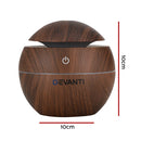 Devanti Aroma Diffuser Aromatherapy Dark Wood 130ml-2