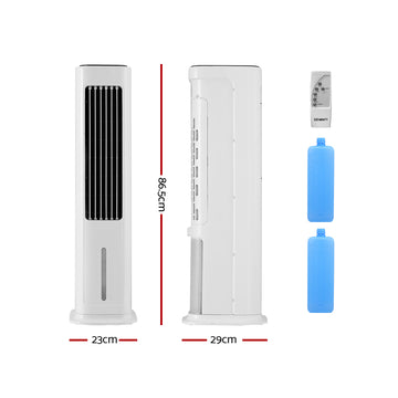 Devanti Tower Evaporative Air Cooler Conditioner Portable Cool Fan Humidifier 6L - 0