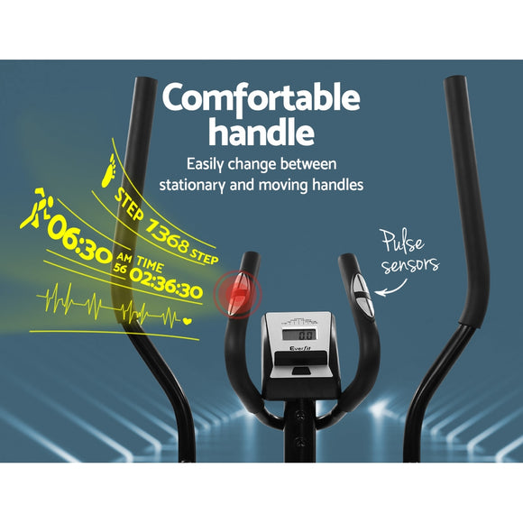 Everfit Exercise Bike Elliptical Cross Trainer Home Gym Fitness Machine Magnetic