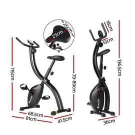 Everfit Folding Exercise Bike Magnetic X-Bike Bicycle Indoor Cycling Cardio - 0