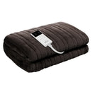 Giselle Bedding Electric Throw Blanket - Chocolate-1