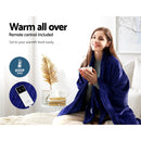 Giselle Bedding Electric Throw Blanket - Navy-4
