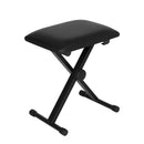 Alpha Piano Stool Adjustable Height Keyboard Seat Portable Bench Chair Black-1