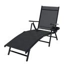 Gardeon Sun Lounge Outdoor Lounger Aluminium Folding Beach Chair Camping Patio-1