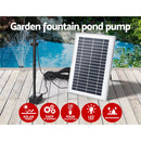 Gardeon Solar Pond Pump Submersible Water Fountain with Battery LED Lights 4.4FT-4