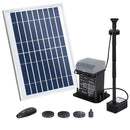Gardeon Solar Pond Pump Submersible Fountain with Battery Kit LED Lights 5.2FT-1