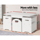 Keezi 3PCS Kids Table and Chairs Set Storage Toys Play Activity Desk-6